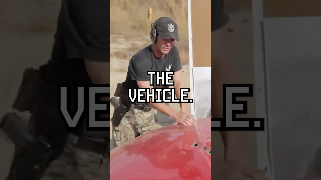 How do bullets bounce off cars? #pewpew #military #tip #reels #youtubeshorts