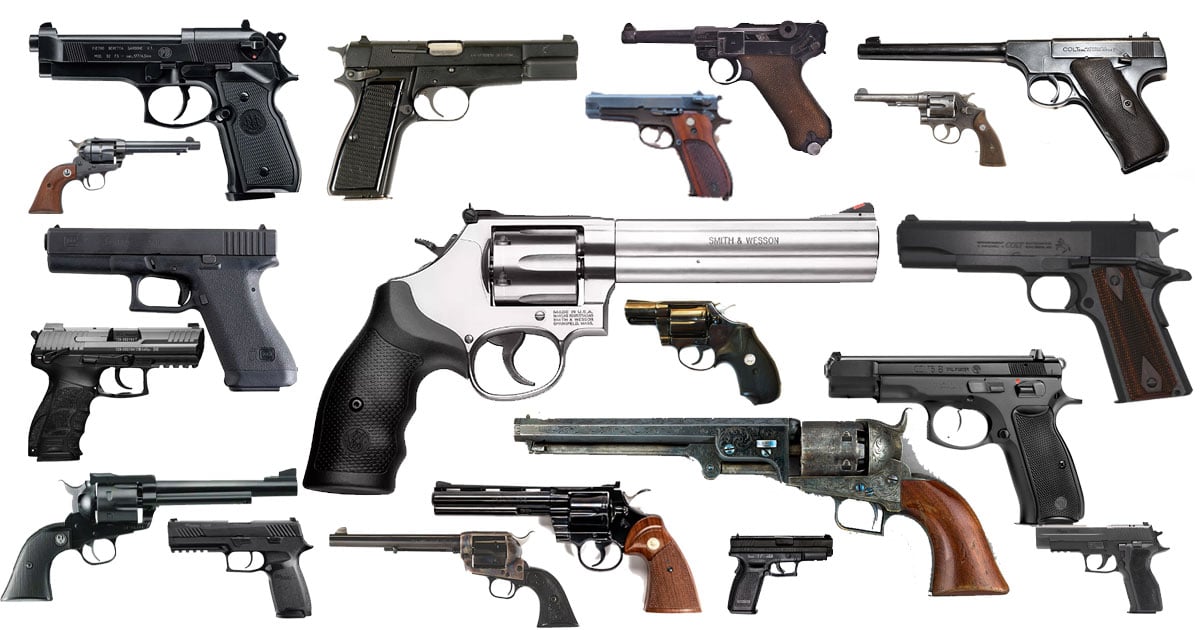 Top 20 Classic Handguns of All Time [Revolvers & Pistols]