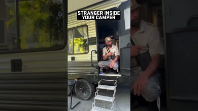 What would you do if you found this man inside your camper? 🤔