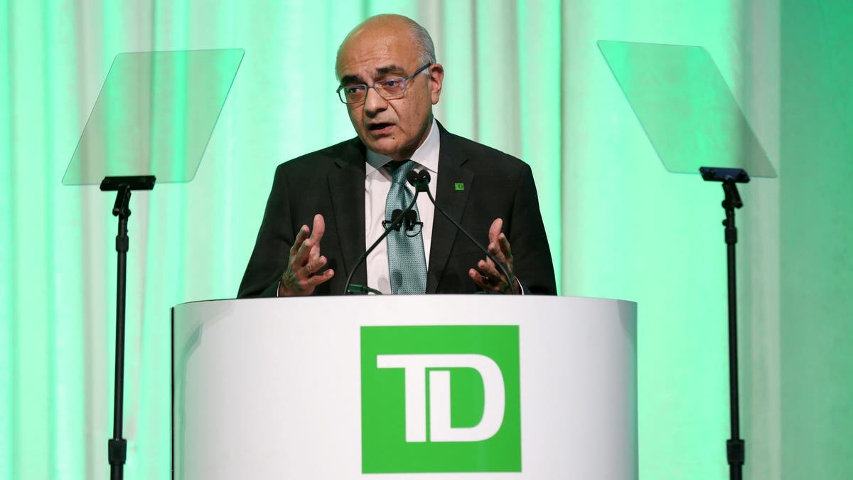 TD Bank Group president and CEO Masrani speaks during the banks annual meeting of shareholders in Toronto