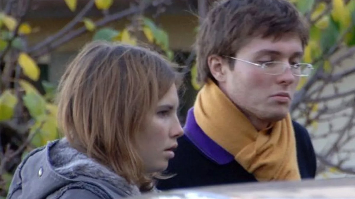 A 2007 photo of Amanda Knox and Raffaele Sollecito