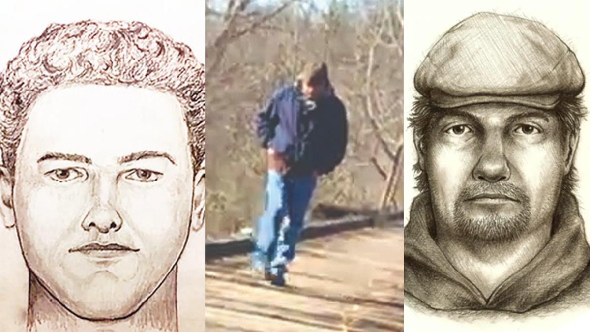 Drawings and a photo of the Delphi murders suspect