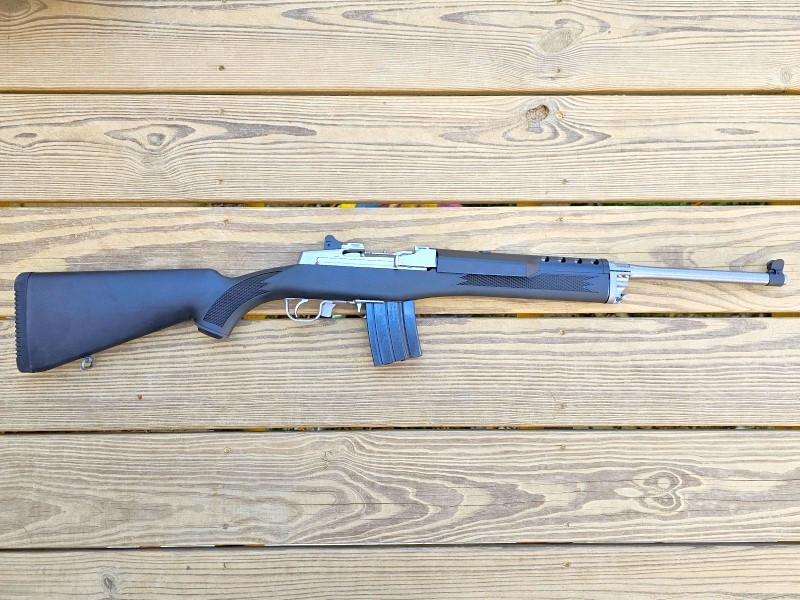 Mini-14 with synthetic stock.