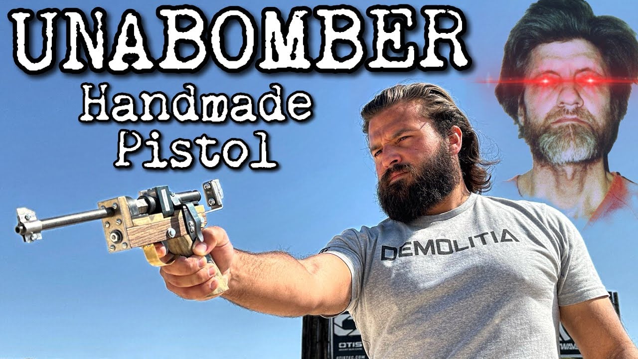 Brandon Herrera Builds and Tests Ted Kaczynski’s “The Unabomber” Personal Pipe Pistol