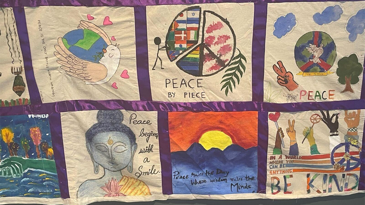 Artwork calling for peace