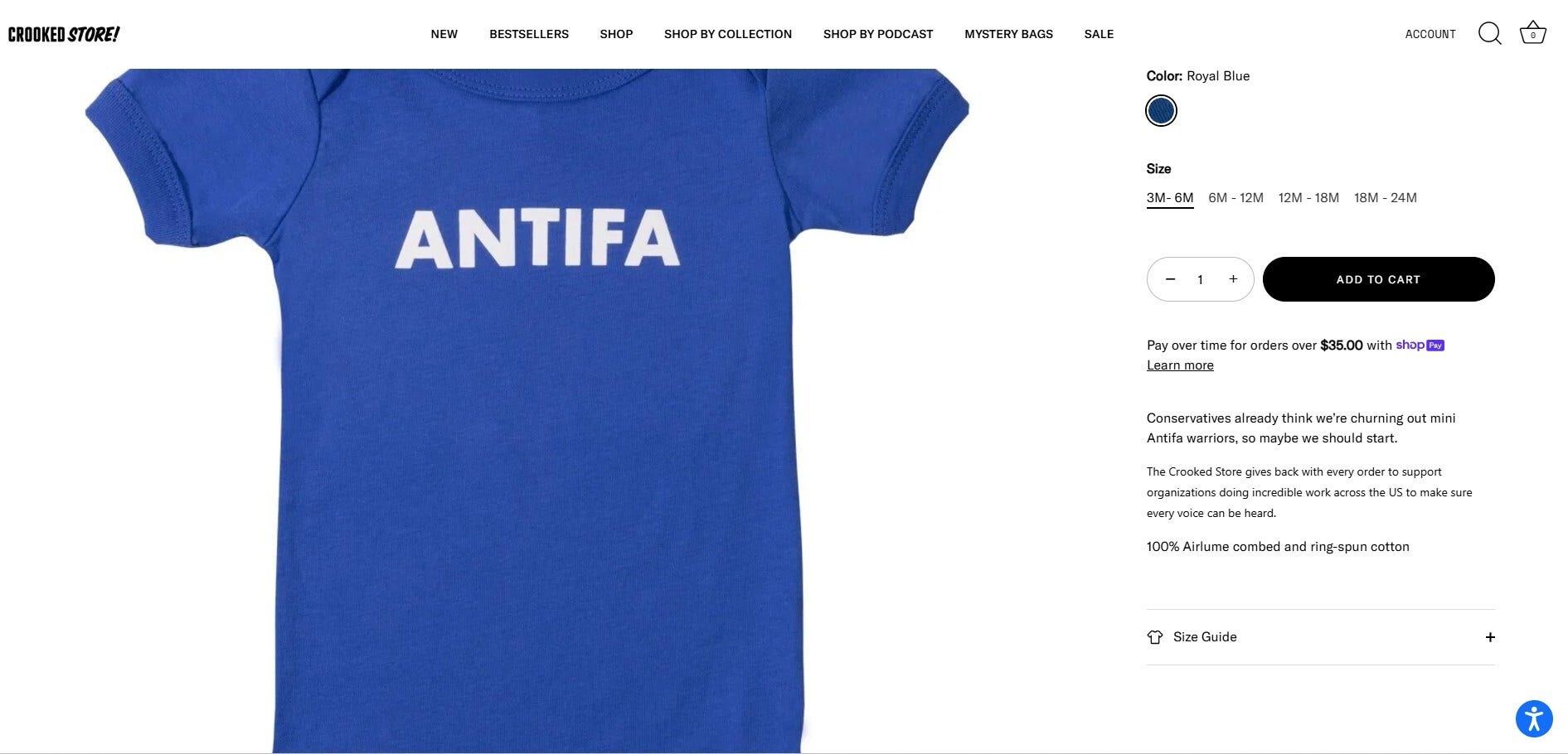 ‘ANTIFA Baby Onesie’: Podcast group founded by former Obama staffers sells ANTIFA gear for babies, toddlers