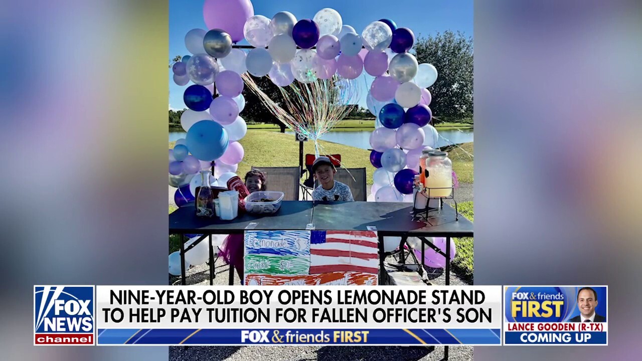 Florida boy opens lemonade stand to cover daycare tuition for fallen officer’s son: ‘What Jesus would do’