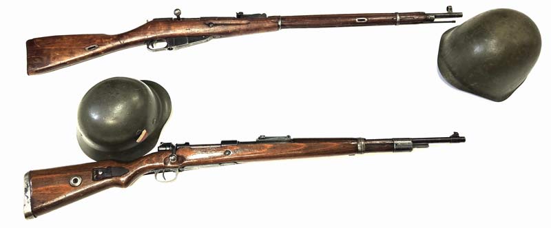 German and Russian rifles