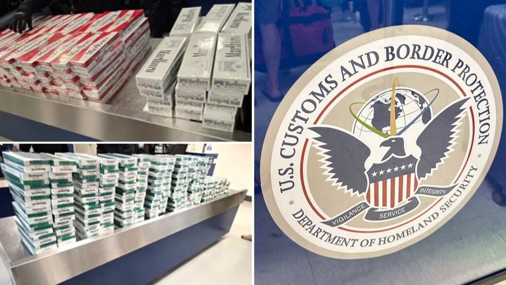 CBP seizes massive haul of 150,000 illegal cigarettes from cruise passengers in California CBP seizes massive haul of 150,000 illegal cigarettes from cruise passengers in California