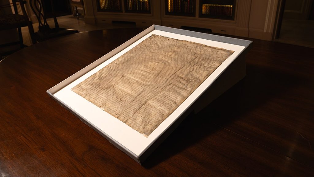 Rare and authentic Magna Carta discovered long after it was purchased for .50