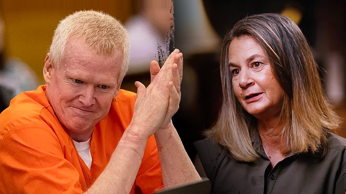 A split image of Alex Murdaugh and Myra Crosby