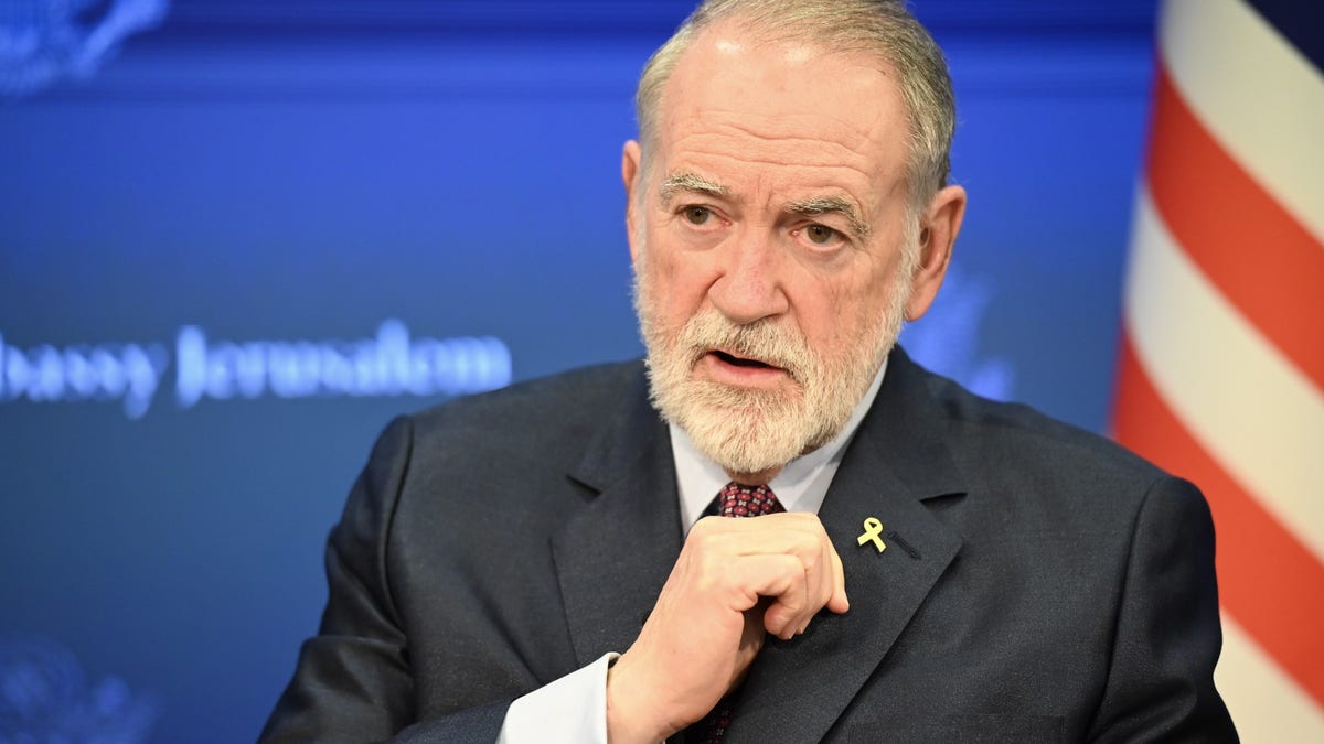 U.S. Ambassador to Israel Mike Huckabee speaks to Fox News Digital during an interview at the American embassy in Jerusalem, Israel.