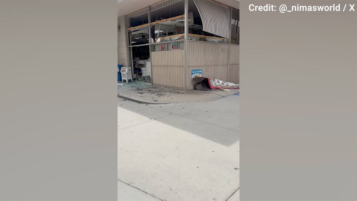 Apparent explosion rock downtown Palm Springs