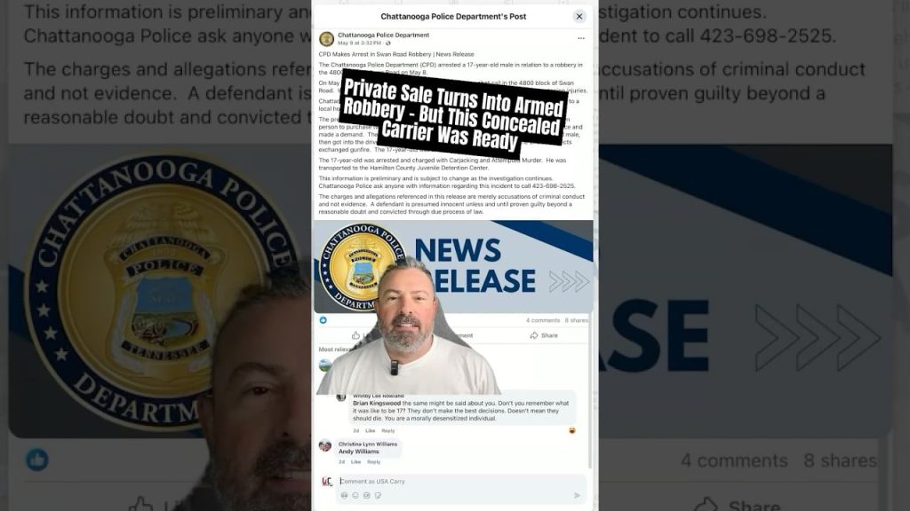 Armed Citizen Defends Himself After Suspect Pulls Gun During Online Sale, Teen Shot During Attempted Carjacking