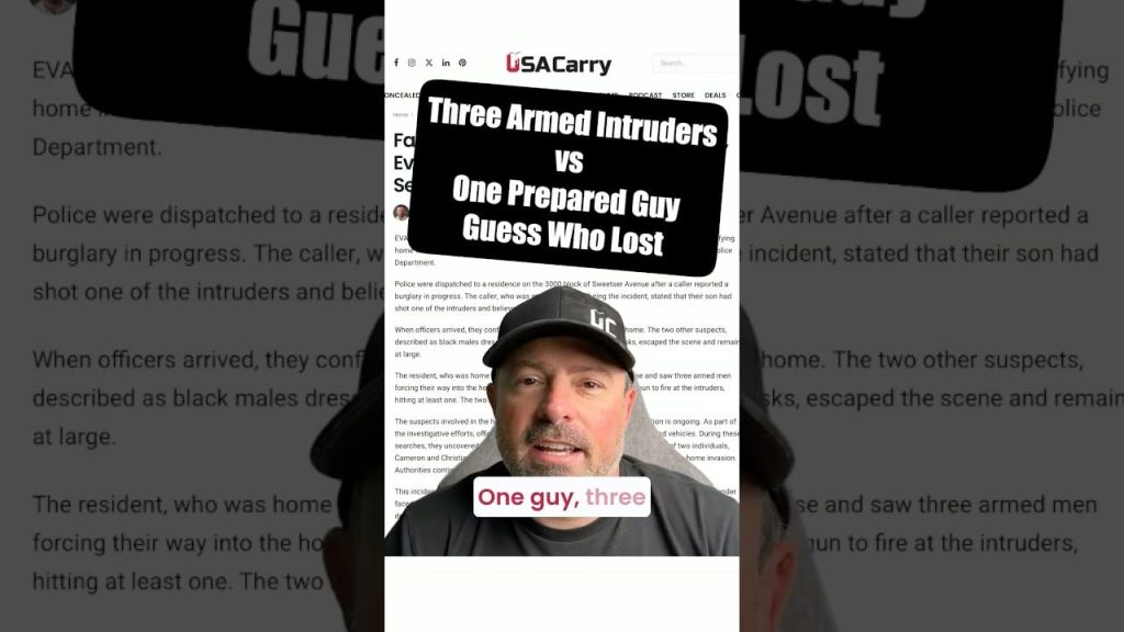 Facing Three Armed Intruders Alone, Evansville Man Shoots One Dead, Sends Two Fleeing