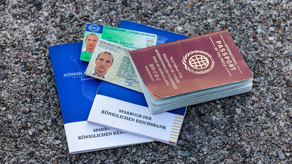 Passports and IDs made by a German man accused of trying to overthrow the state