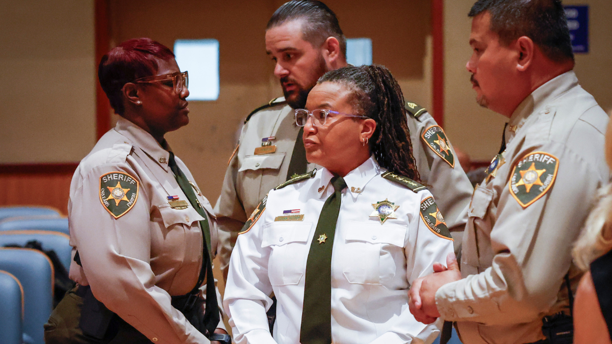Sheriff Susan Hutson arrives for a City Council meeting after 10 inmates escaped from the Orleans Parish Justice Center
