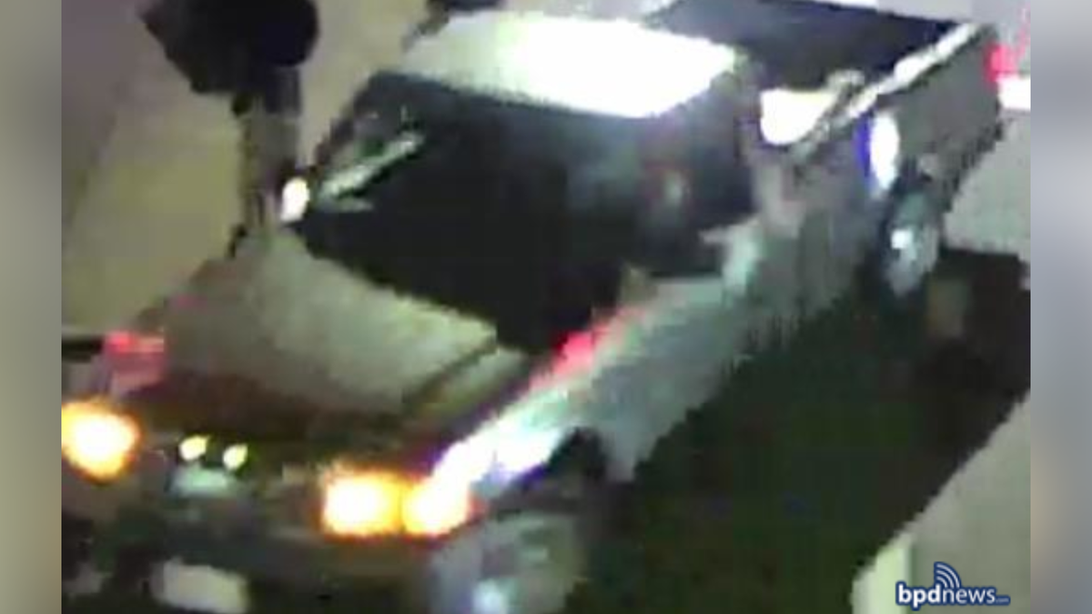 The hatchet-wielding suspect was driving this truck