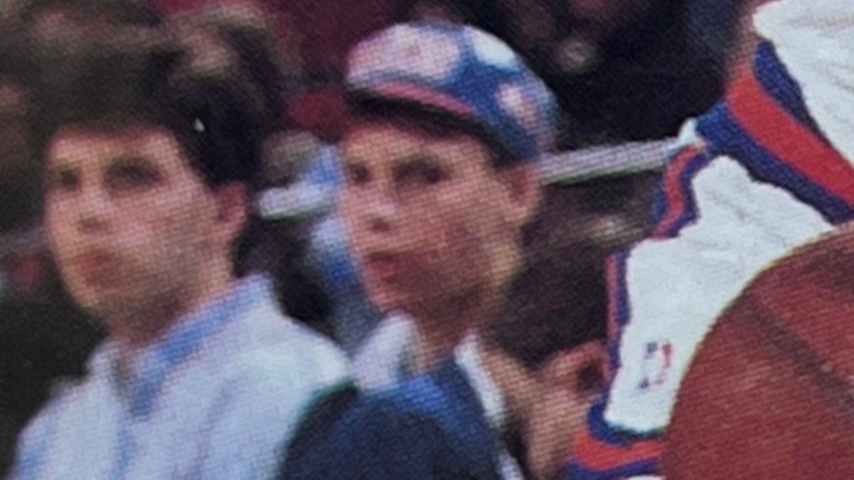 Erik and Lyle Menendez court side of a 1990 New York Knicks game
