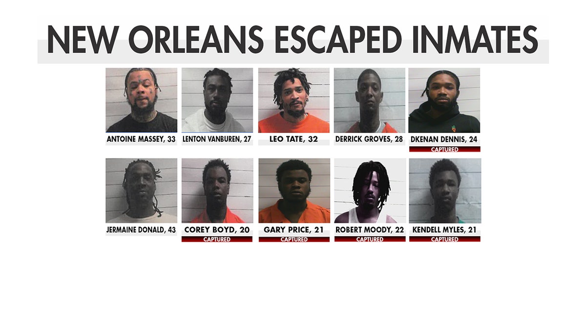 10 new orleans jail escapees