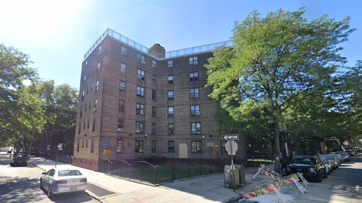An apartment complex at Queensbridge Houses in New York City