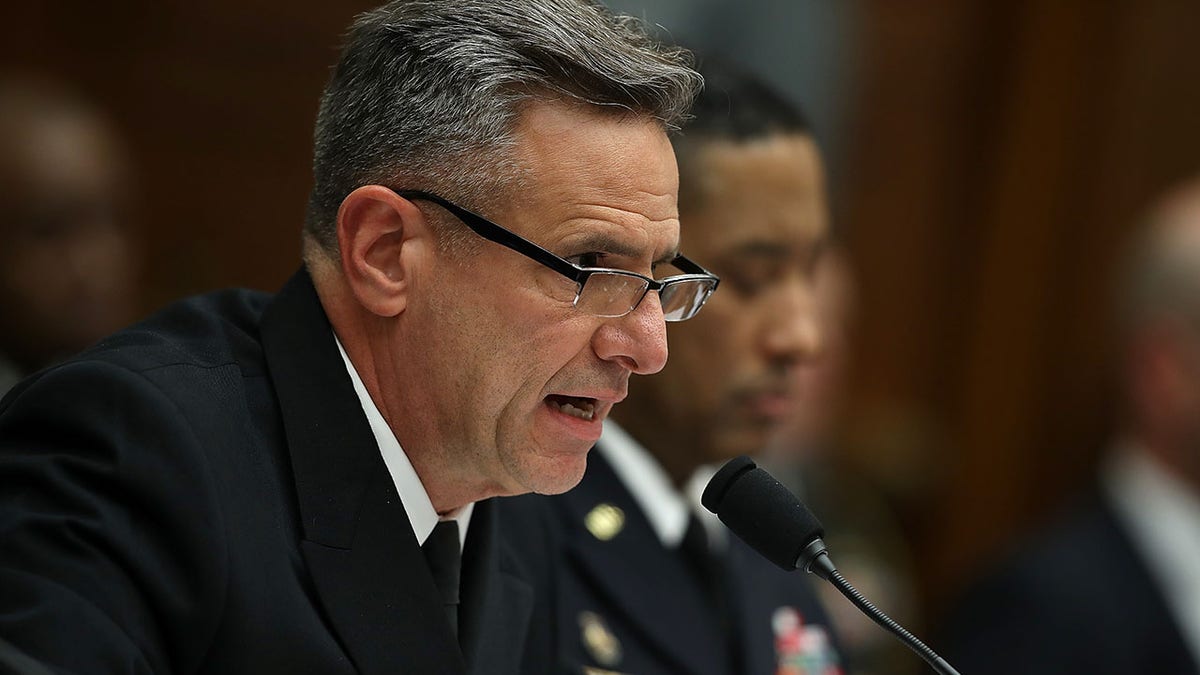 Robert Burke in front of Congress