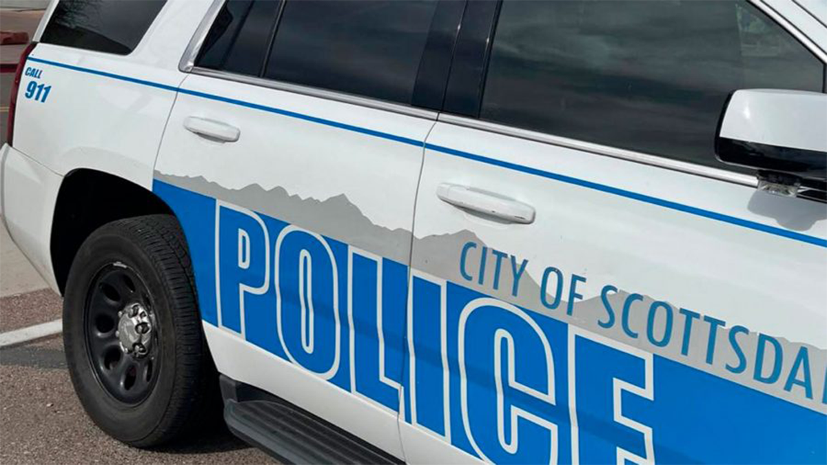 A Scottsdale police vehicle