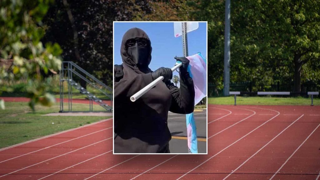 Footage shows LGBTQ protester attacking conservative at California track championship amid trans athlete drama