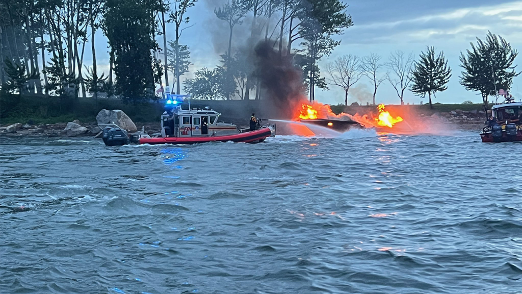 More than 20 people injured after boat catches fire in New York; captain charged with DWI