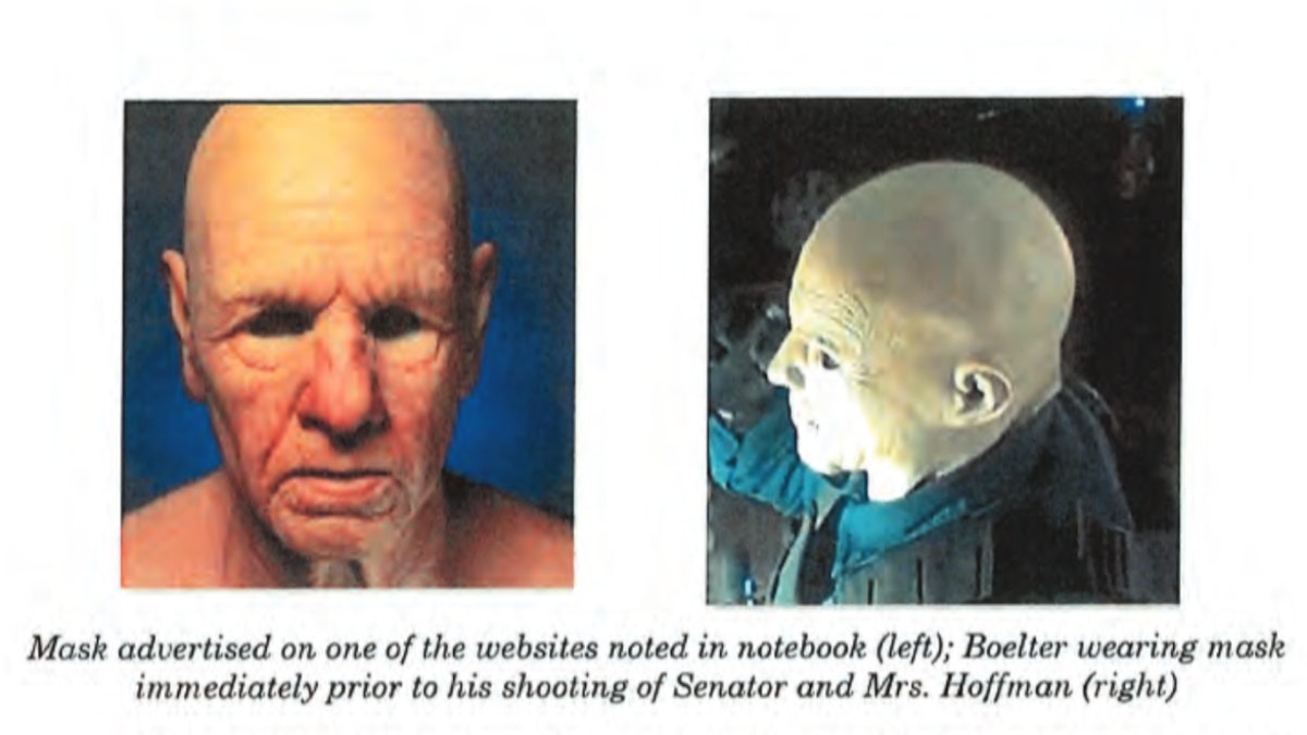 Photos show Boelter's alleged mask