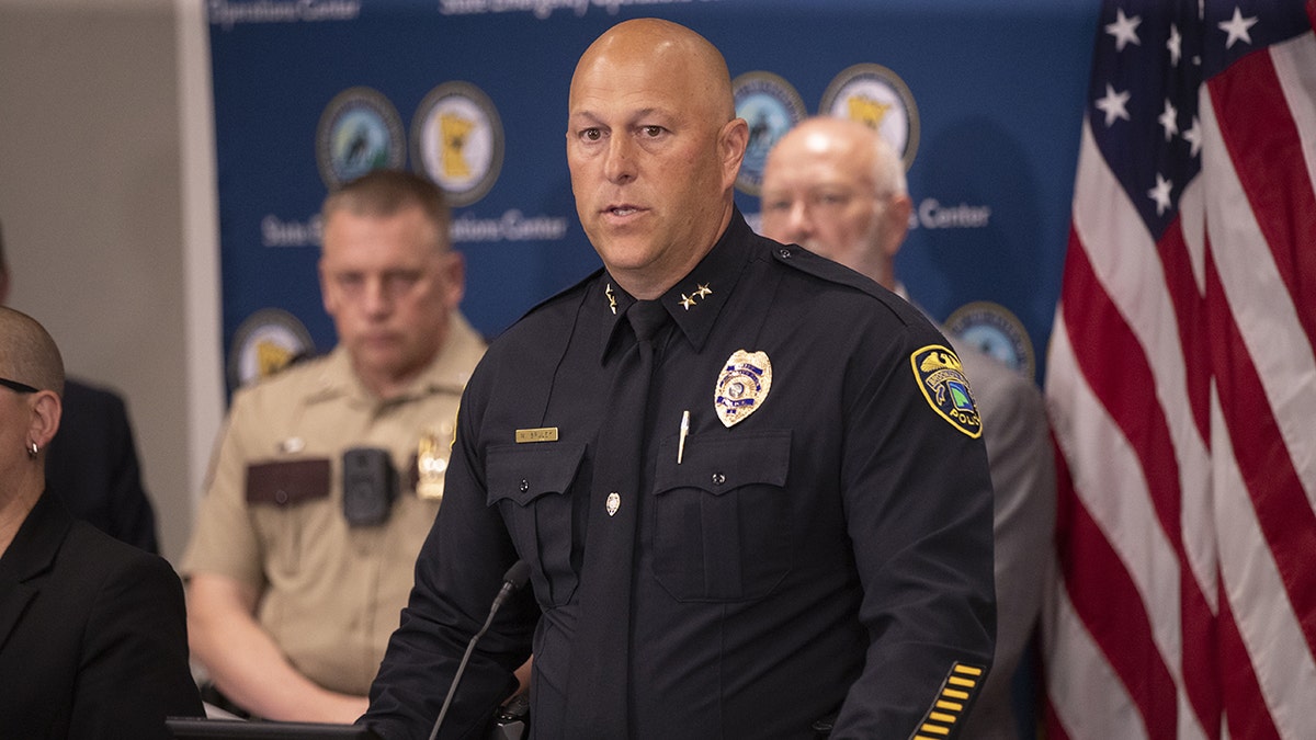 Brooklyn Park PD chief during presser