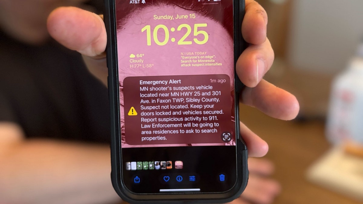 An alert to Sibley County residents says shooting suspect Vance Boelter's car was located in the area.