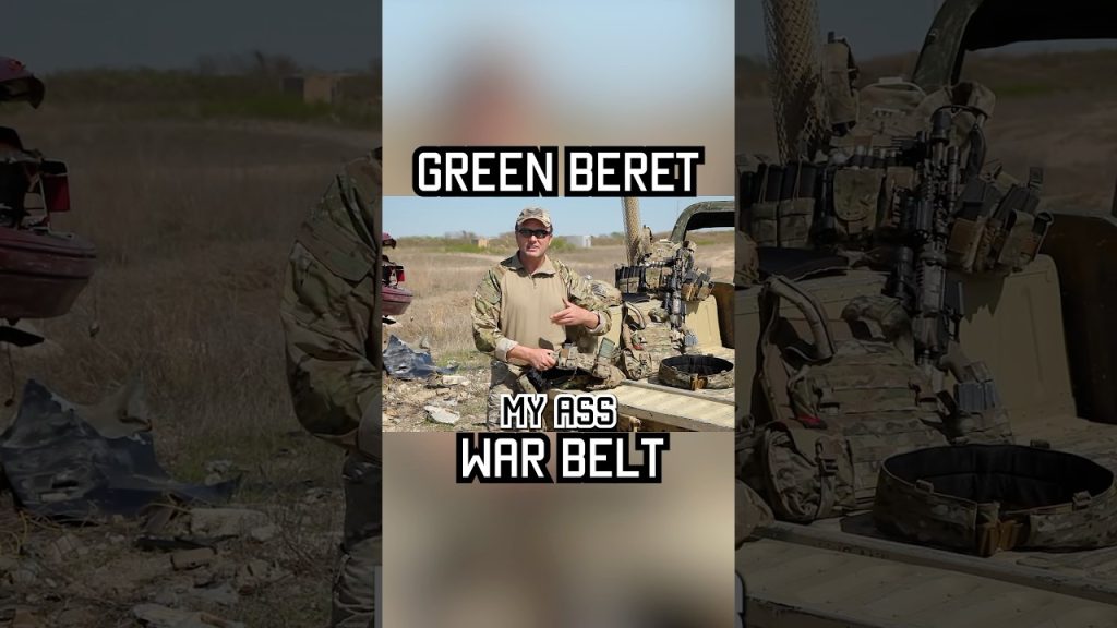 Green Beret war belt setup #shorts #military #gear