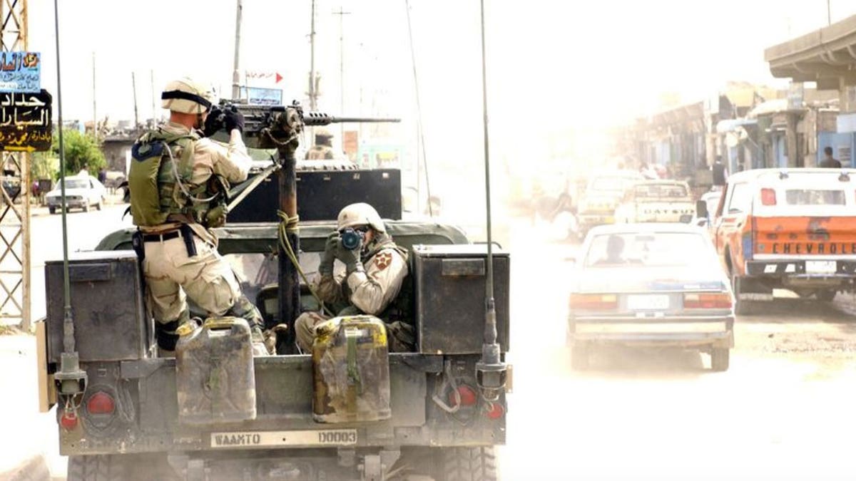 U.S. soldiers in Iraq during 2004.
