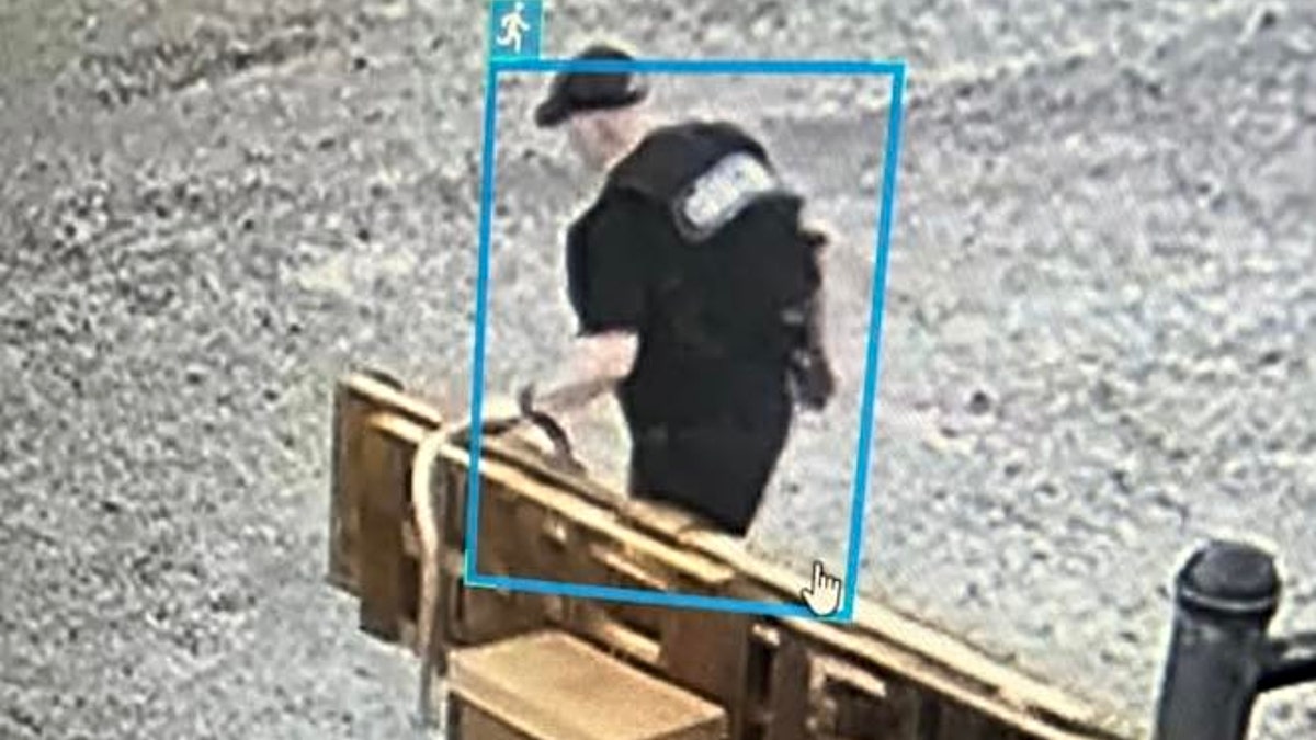 A photo that the Stone County Sheriff's Office posted to social media show Hardin wearing an ADC-style uniform during his escape through a sally port