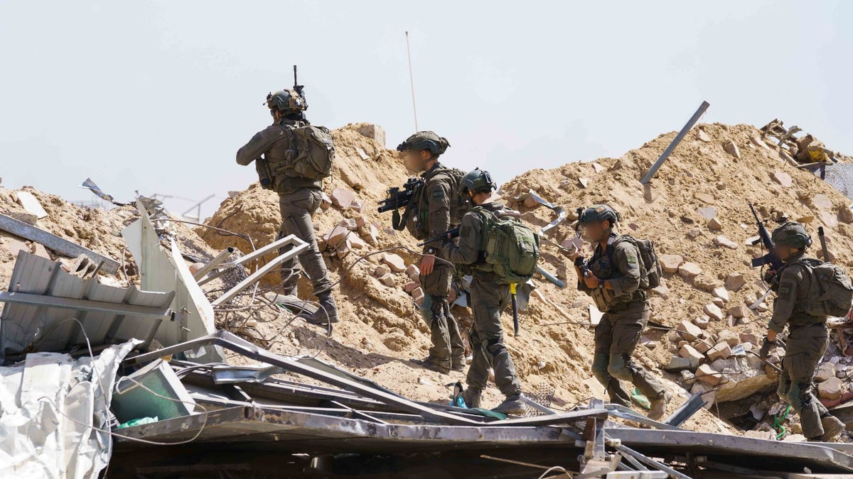 IDF forces in Rafah