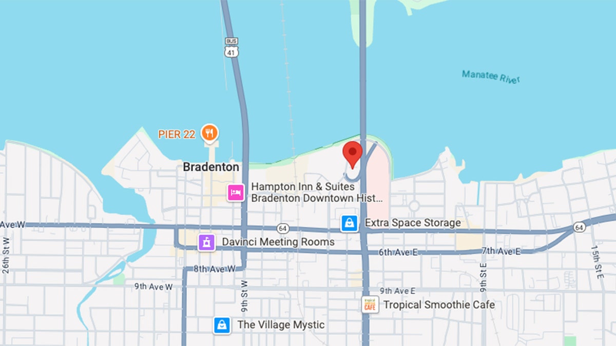 Map of 101 Riverfront Blvd Bradenton, FL