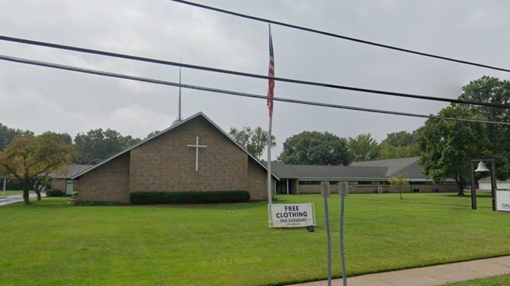 Armed gunman shot dead after opening fire at Sunday church service Armed gunman shot dead after opening fire at Sunday church service