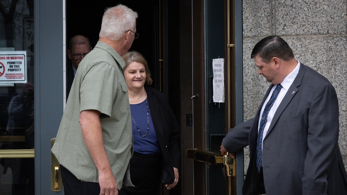 Milwaukee County Circuit Judge Hannah Dugan leaves the Milwaukee Federal Courthouse on May 15, 2025 in Milwaukee, Wisconsin