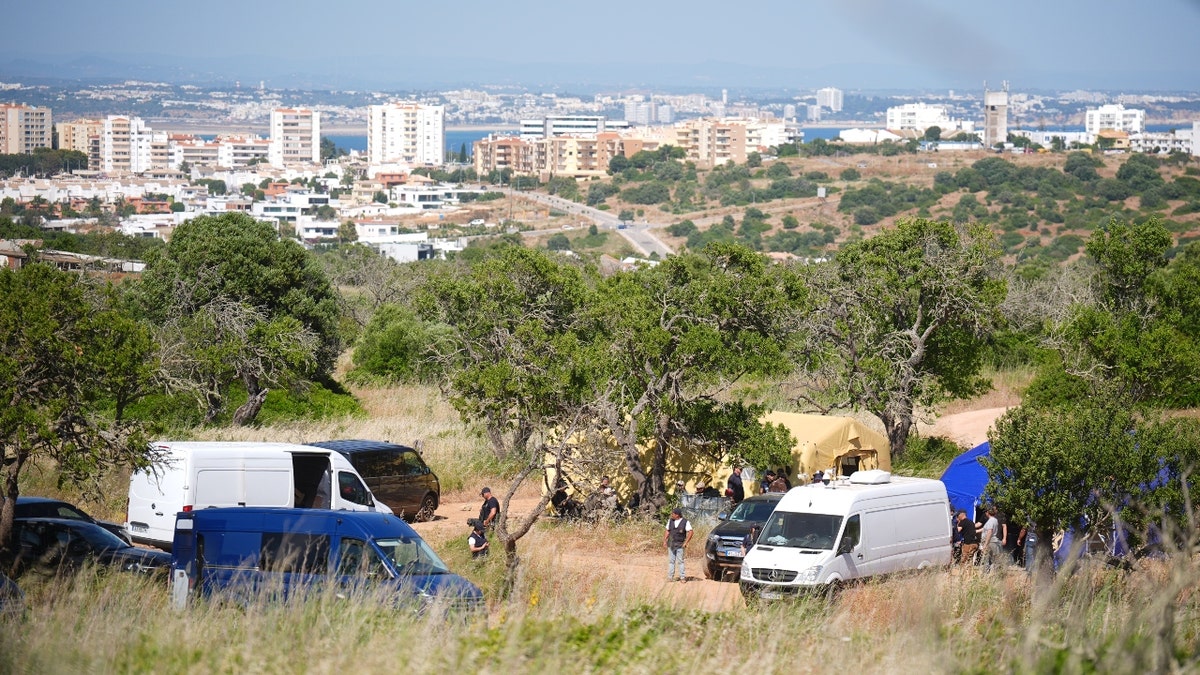 A search team close to Praia De Luz, Portugal
