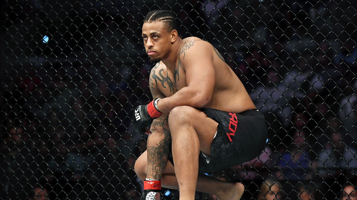Greg Hardy in the octagon