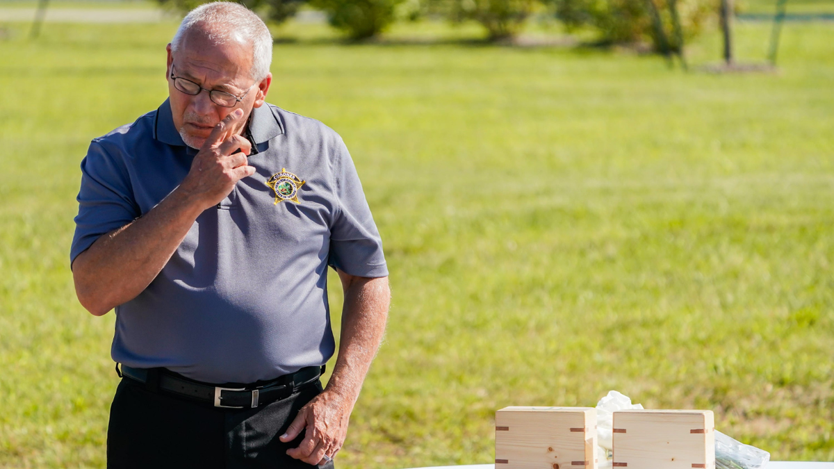 Jeff Jellison at a funeral