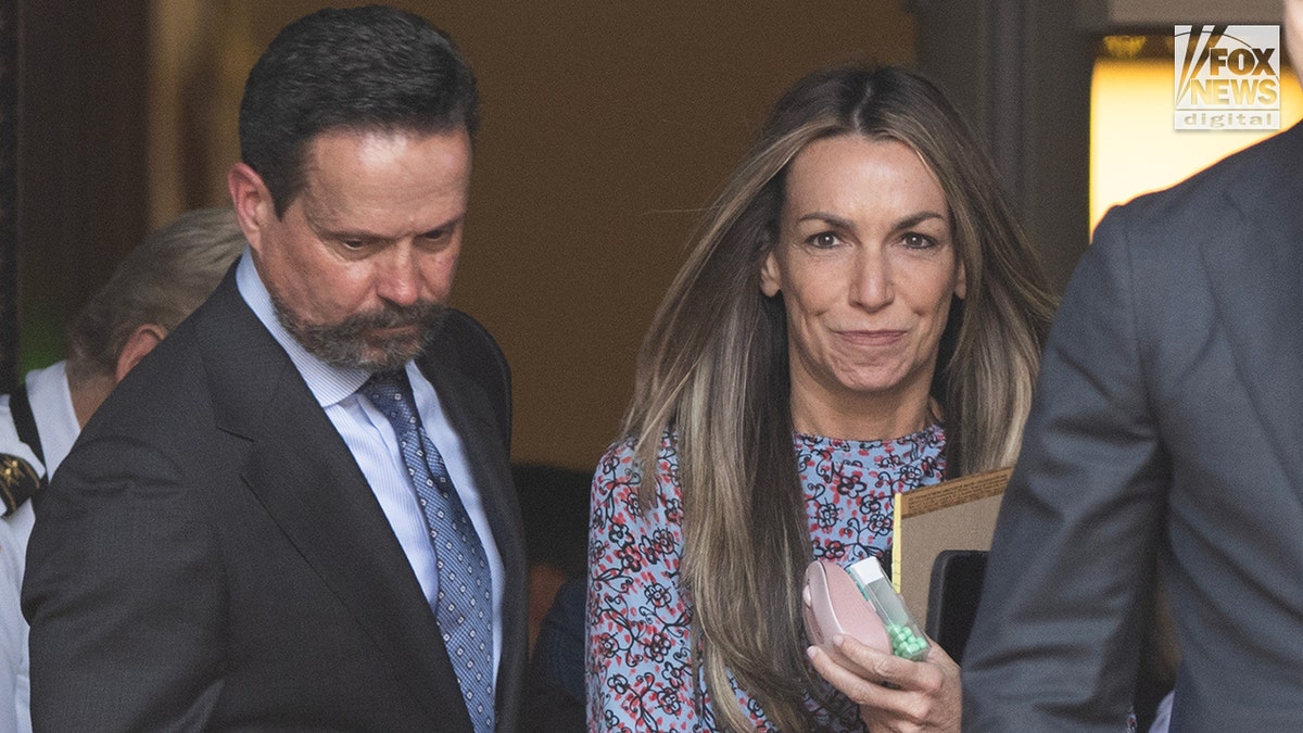 Karen Read exits court.