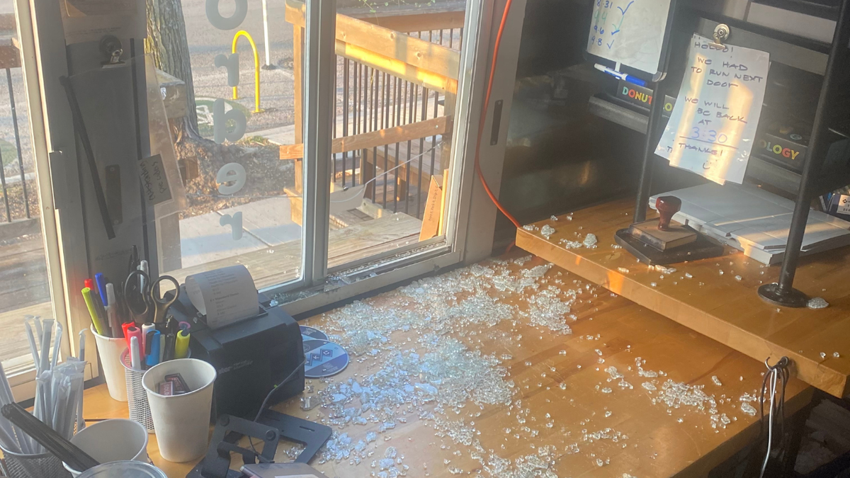 Picture of a broken window