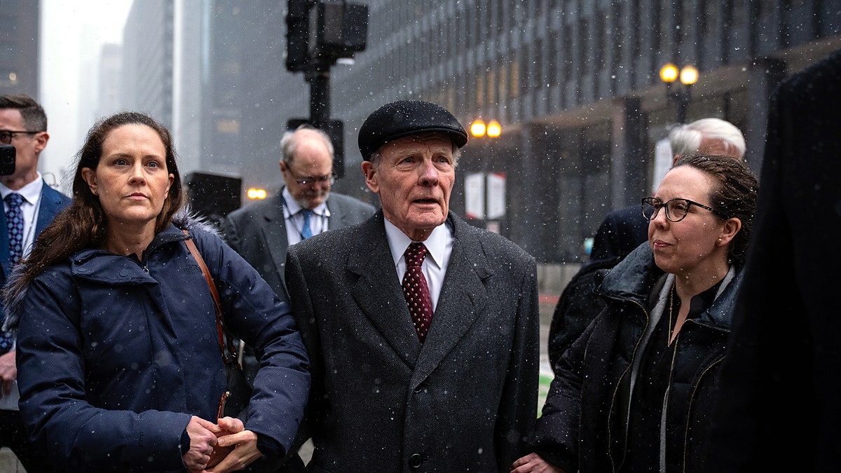 Michael Madigan with his daughters