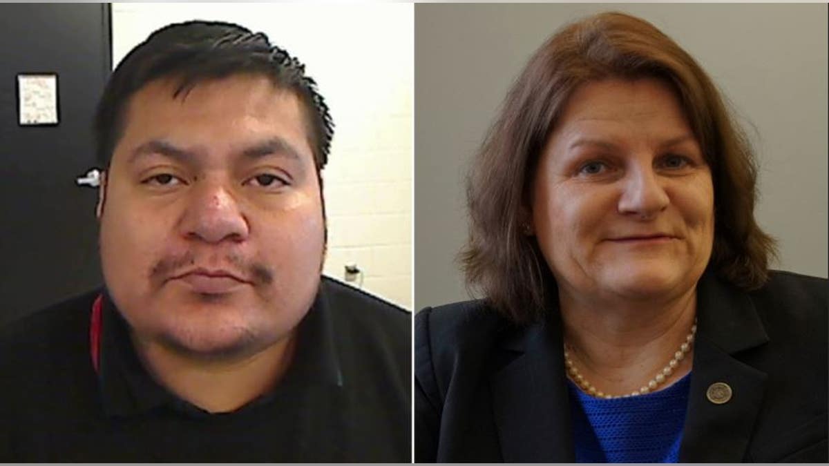 Eduardo Flores-Ruiz and Judge Hannah Dugan in split image