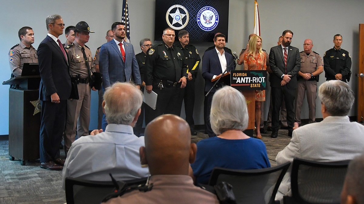 Brevard Sheriff Wayne Ivey speaks during a news conference