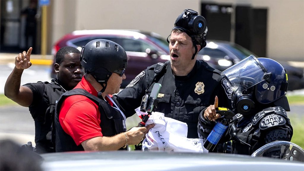 Journalist arrested while covering anti-Trump protest granted bail amid deportation battle Journalist arrested while covering anti-Trump protest granted bail amid deportation battle