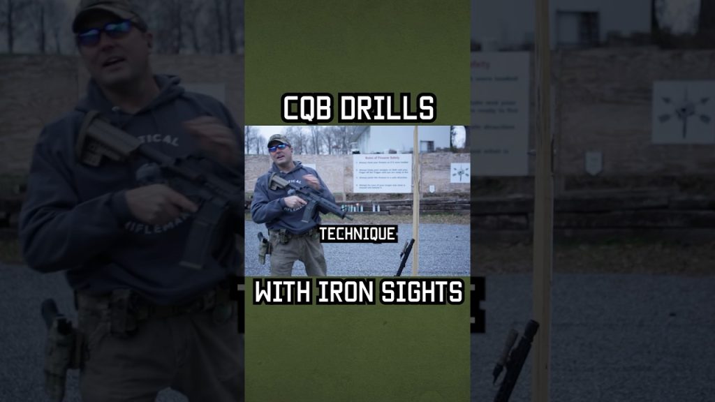 CQB Drills with Iron Sights #shorts #tips #rifle