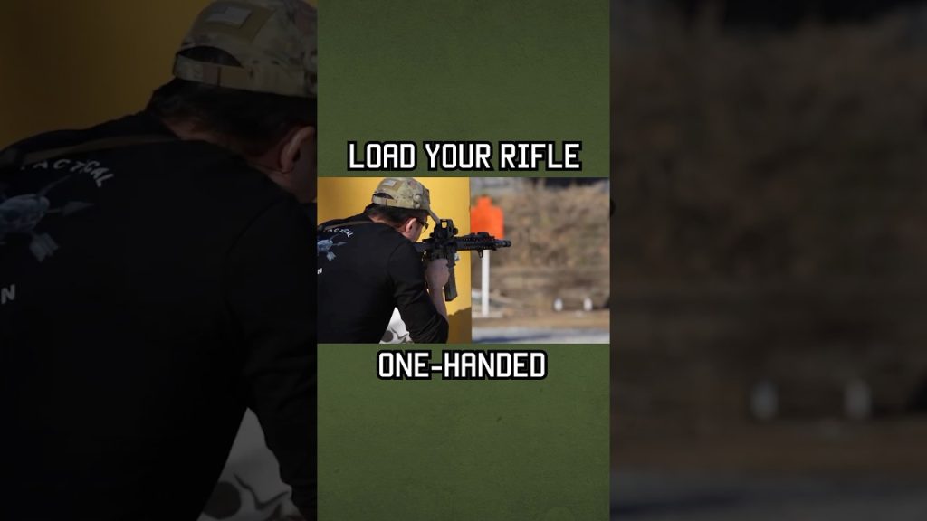 Load your rifle ONE-HANDED #rifle #shorts